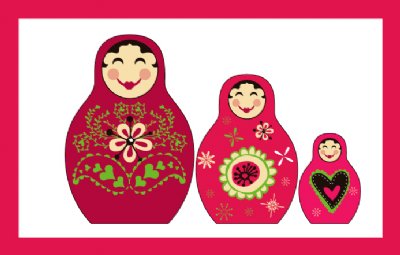 Babushka Dolls Luggage Tag - LT084