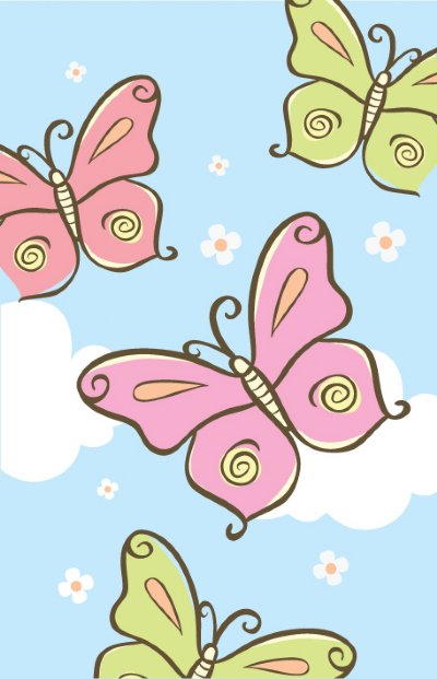 Butterfly Meadows Luggage Tag - LT120